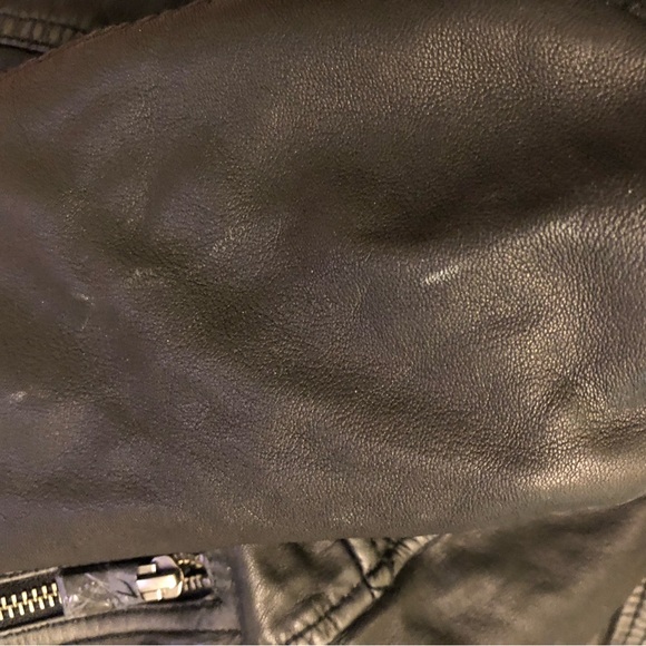 ALLSAINTS- quilted Cargo Leather Biker Jacket - Picture 10 of 11
